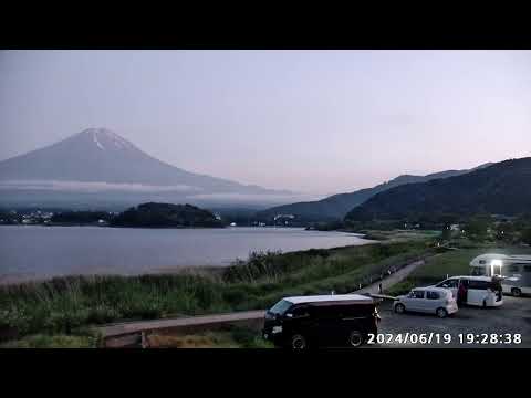 【LIVE】河口湖　大石公園　富士山ライブカメラ　もうすぐ「河口湖ハーブフェスティバル」【ライブ】　"mount fuji live camera" from Lake Kawaguchiko