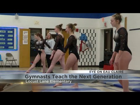 Eau Claire gymnastics team teaches next generation at Locust Lane Elementary