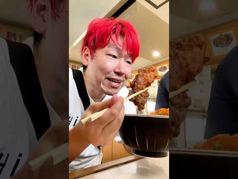 日本一のデカ唐揚げが乗った立ち食いそば #shorts