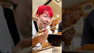 日本一のデカ唐揚げが乗った立ち食いそば #shorts