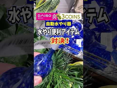 ダイソー vs 3coins 自動水やり器対決！ #観葉植物 #plants #ダイソー #3coins #houseplant