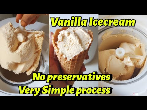 Homemade Vanilla Icecream... Very very simple process.. #Healthy version of Icecream.. #satisfying 🥰