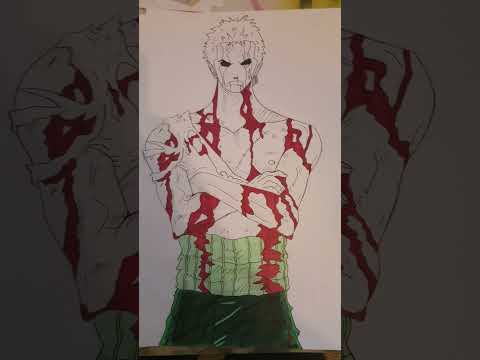 Roronoa Zoro One Piece #springonshorts #trending #onepiece #art #drawing #zoro