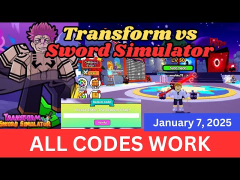 *ALL Codes Work* Transform vs Sword Simulator ROBLOX, January 7, 2025