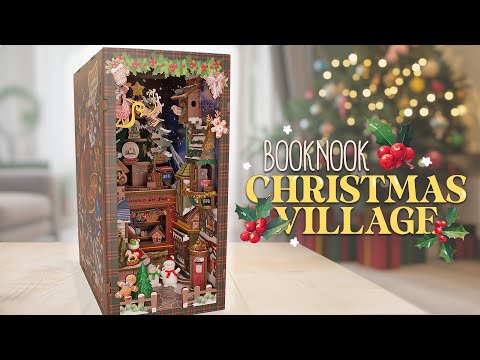 🎁🎄  Christmas Village stores Alleyway🎄🎁 Book Nook Diorama (cutebee booknook kit)