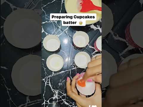 Part -1 Preparing Cupcakes 🧁 #ytshorts #cake #Dreamycakehouse #cakeart #egglesscake #cakedesign