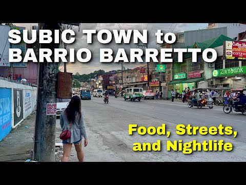 Subic Town to Barrio Barretto, Olongapo | Streets, Food Market, Beach, and Nightlife | Philippines