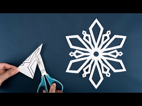 Easy Paper Snowflake #67 - How to make snowflake out of paper - Christmas Decoration Ideas