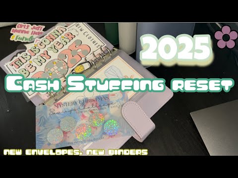 NEW 2025 Binder Reset | New Binders + Envelopes | #money #cashstuffing #save #budget #cashenvelopes