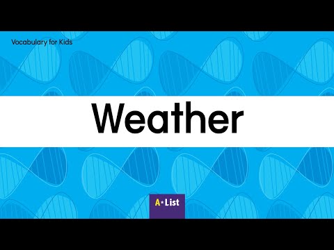 Vocabulary for Kids l Weather