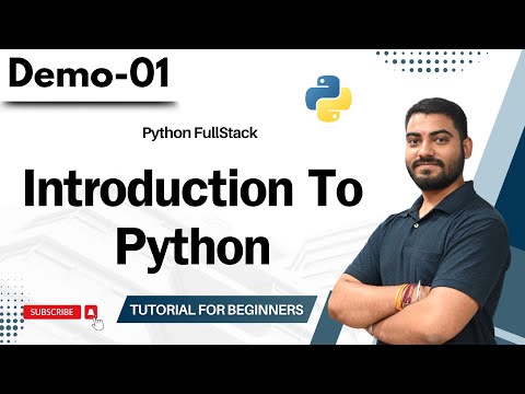 Python FullStack Demo 01 | Introduction To Python | Tutorial for Beginners