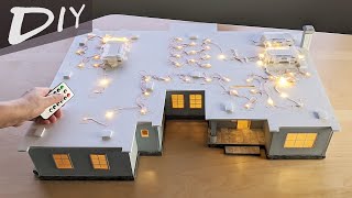 DIY Miniature Ceiling with LED Fairy Lights｜微缩迷你LED灯天花板