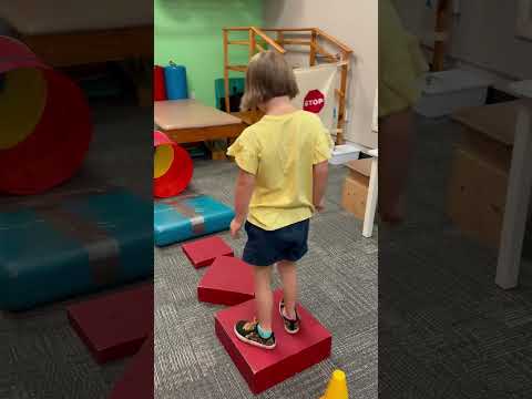 Occupational Therapy Obstacle Course #downsyndrome