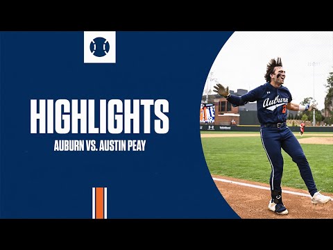 Auburn Baseball - Highlights vs Austin Peay (Game 1)