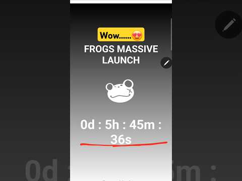 Frogs Airdrop Massive Launch Today 😍 | Frogs who are You Problem | Frogs Withdrawal | #Frogs Listing