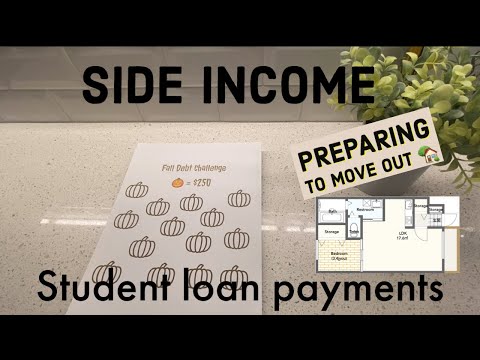 STUDENT LOAN DEBT UPDATE | Side income | $7,990 left