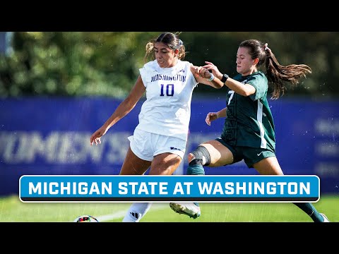 Michigan State  at Washington | Oct. 13, 2024 | Big Ten Women's Soccer | B1G+ Encore