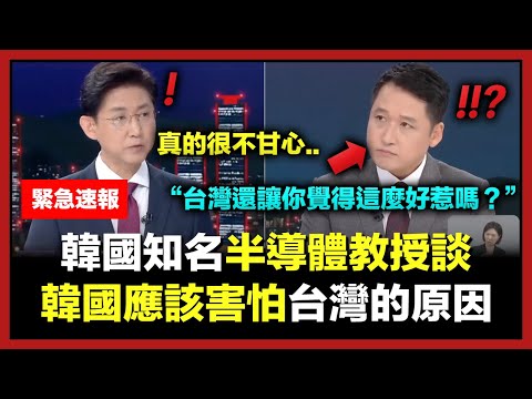 韓國知名半導體教授談韓國應該害怕台灣的原因