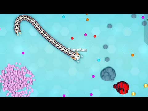 Snake io🐍 Cute Epic Skin Gameplay 🐍 I Found 2 Huge Score in Snake.io Map 🐍 Peekaboo V's The King