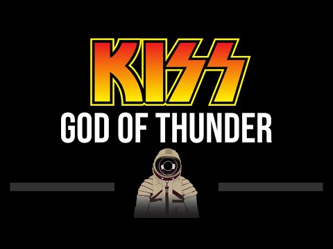 KISS • God Of Thunder (CC) 🎤 [Karaoke] [Instrumental]