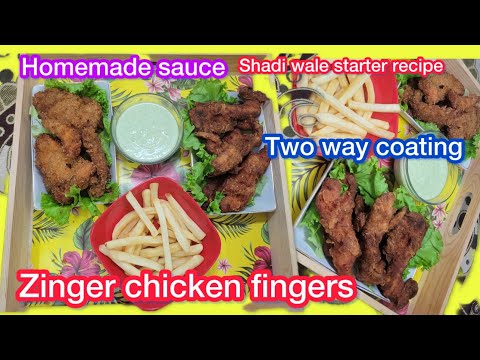 Hyderabadi Shadi wale starter/Zinger chicken strips/Two type coating/Fast Food style boast chicken