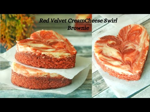 Redvelvet cream cheese Brownie ||Valentine'sSpecial ||Asheescookbook