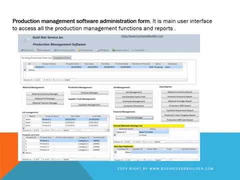 Production management software demo