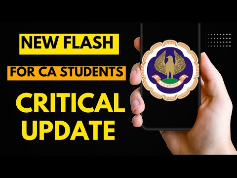 |ICAI New Flash For CA Students| Critical Update For CA Students|