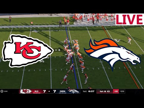 🔴LIVE🔴Kansas City Chiefs VS Denver Broncos / NFL Week 18/Playstation/ Madden NFL 25/