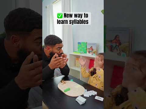 The fun way to teach toddlers about syllables #shorts