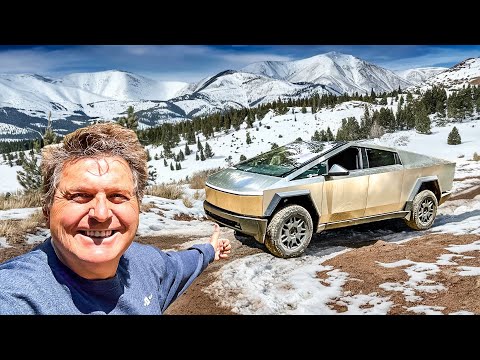 Unexpectedly Snow-Wheeling the New Tesla Cybertruck!