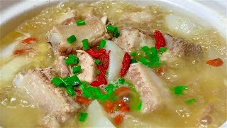 During the Chinese New Year, you should drink more radish and pork ribs soup. Here is a detailed rec