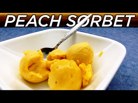 Perfect Peach Sorbet In My Ninja Creami - Only 2 Ingredients!