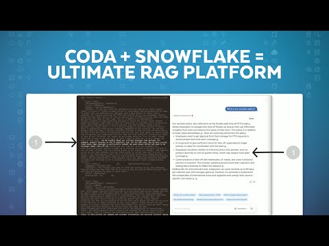 Coda And Snowflake: Engineering the Ultimate RAG Platform