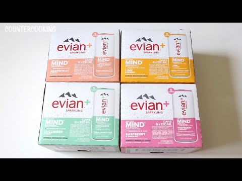 Evian Feed Your Mind Review - Dollar Tree Food Review - Evian Sparkling Water