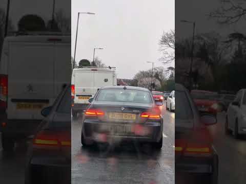 Dangerous impatient driver goes through red light & nearly hits another car! 😱