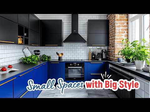 Glamorous Kitchen Decor: Small Spaces with Big Style