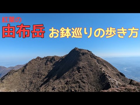 ※危険（滑落）箇所あり！紅葉の由布岳のお鉢を巡る動画