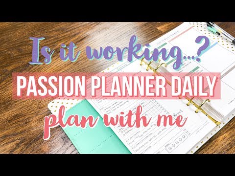 How I'm Using my Passion Planner Daily