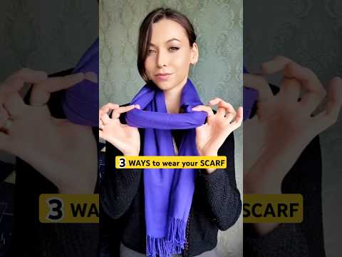 🔥3 Stylish Ways to Wear Your Scarf This Season🧣#ScarfStyling #ScarfFashion #ScarfTrends