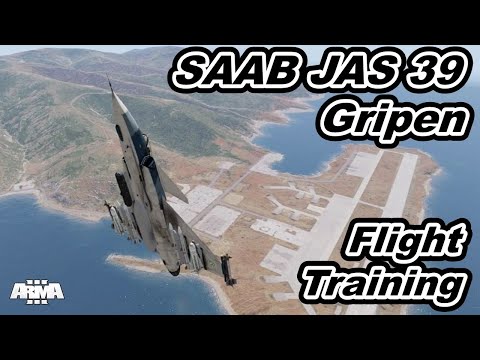 SAAB JAS 39 Gripen Flight Training High rate climb !  ARMA3