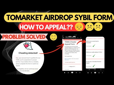 Tomarket Sybil Appeal form Fill kaise kare  Tomarket cheating detected  Tomarket new update today