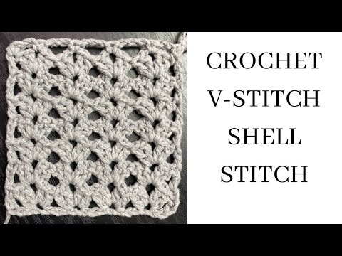 Crochet V-stitch Shell