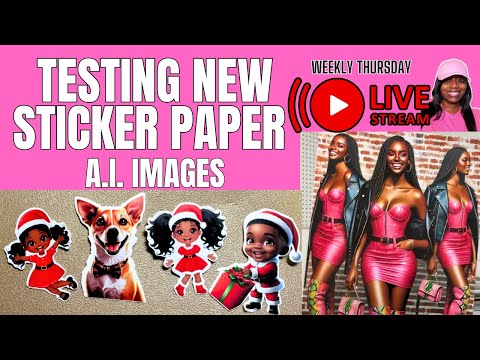 NEW VINYL STICKER PAPER with AI Images | Let's try it