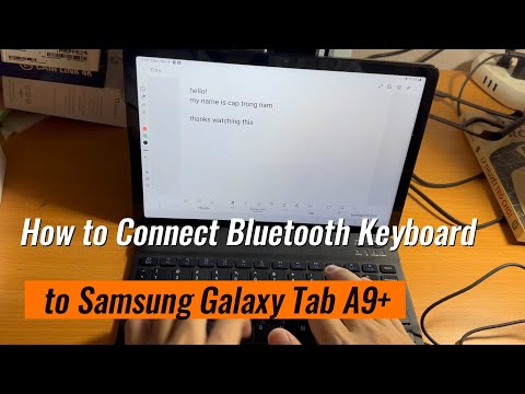 How to Connect Bluetooth Keyboard to Samsung Galaxy Tab A9+|Connect a Bluetooth Keyboard to Android