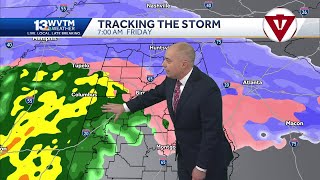 Winter Storm Warning: snow, sleet, and freezing rain hit Alabama on Friday and the forecast stays...