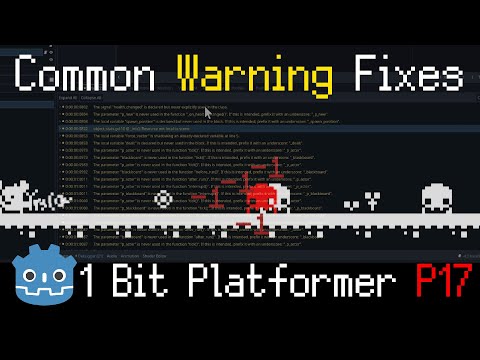 Solving Common Gdscript Warnings ~ 1 Bit Platformer [Part 17] ~ Godot 4.3