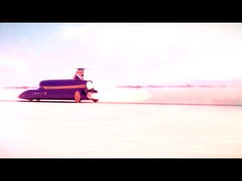 Bloodhound SSC 1000mph world land speed record animation