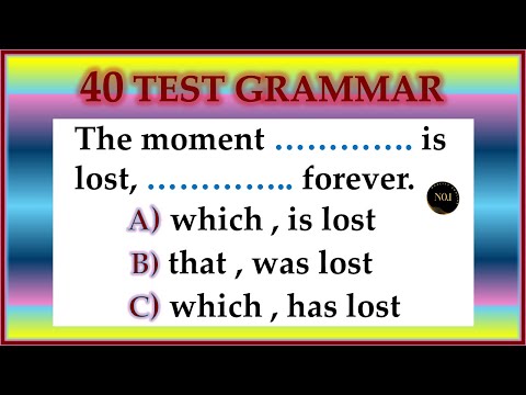 40 Quiz - English Mixed Test | English Grammar - All Tenses Quiz in English | No.1 Quality English