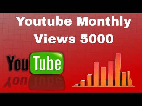 Youtube monthly views 5000